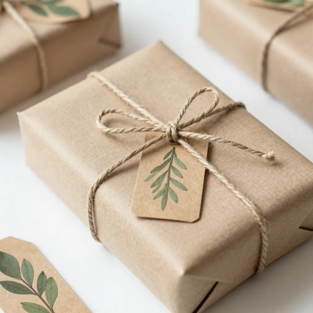 Portfolio example of sustainable wrapping
